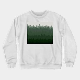 Layered evergreens Crewneck Sweatshirt